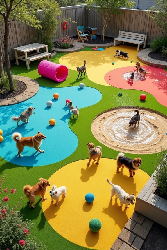 interactive dog play area