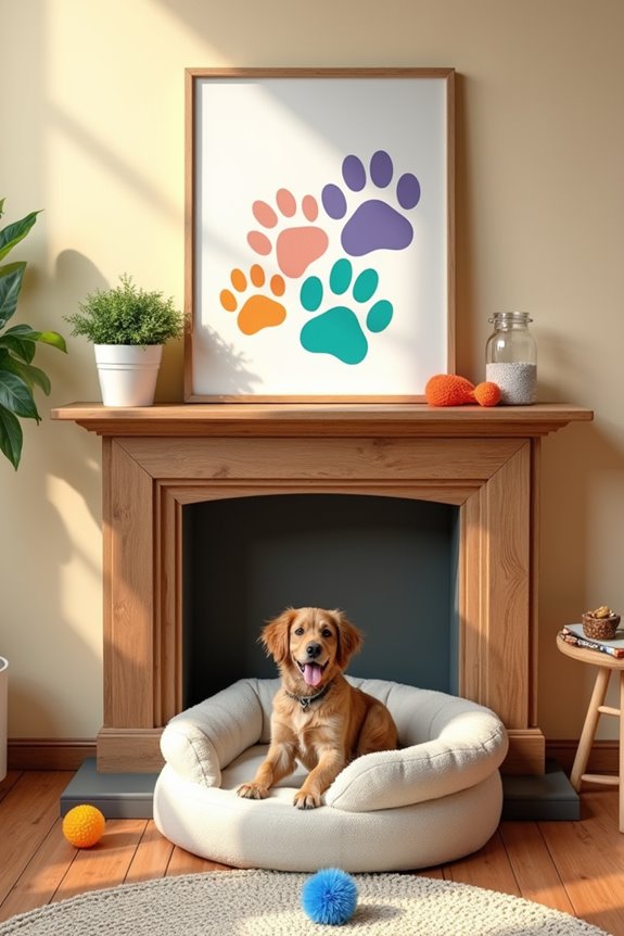 paw print art keepsake