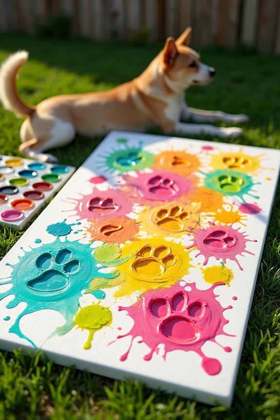 paw print art project