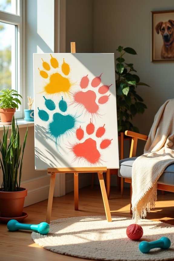 paw print art project