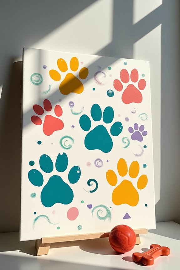 paw print silhouette artistry