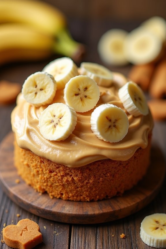 peanut butter banana dog treat