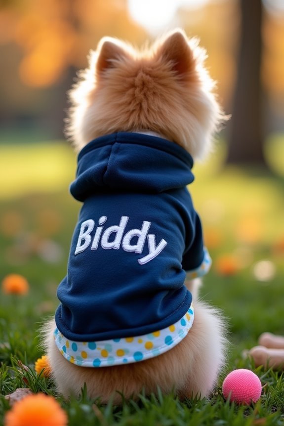 personalized dog hoodie creation