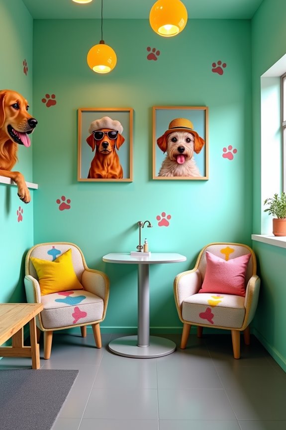 playful pet themed decor