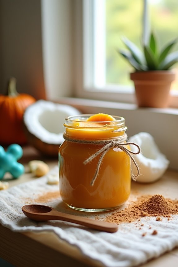 pumpkin cinnamon dog toothpaste