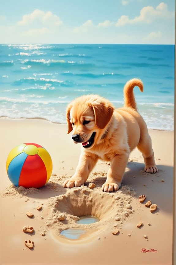 puppy art project fun