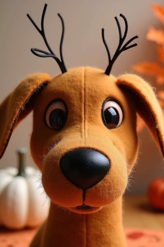 slinky dog nose craft