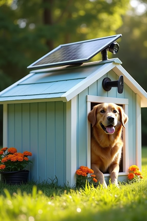 solar powered dog ventilation system