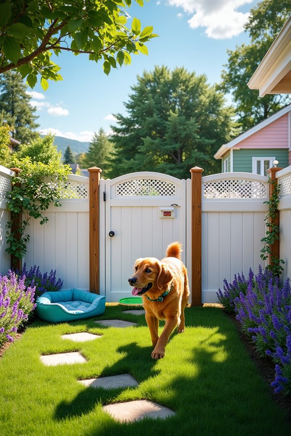 stylish outdoor dog enclosure