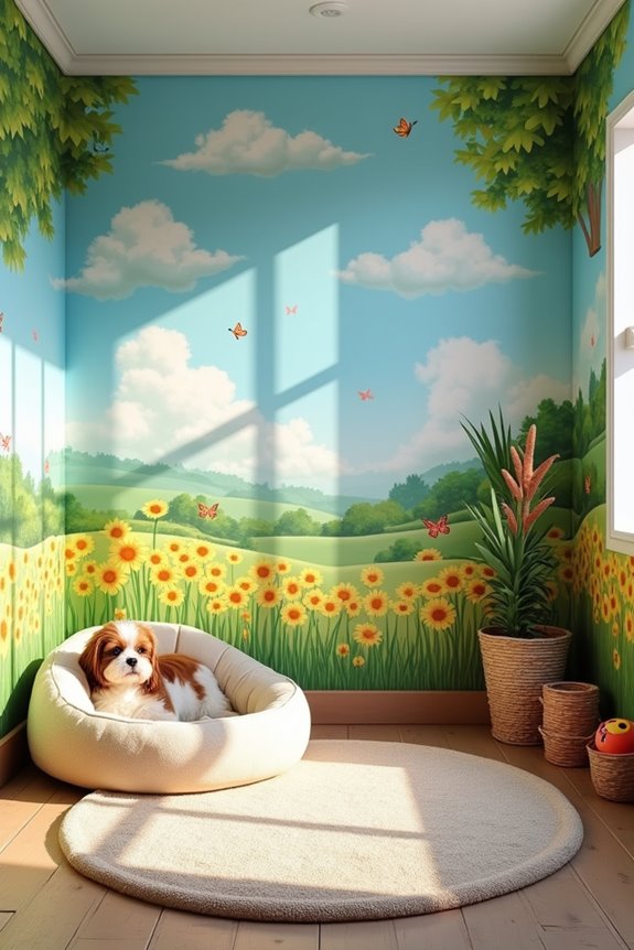 vibrant murals for dogs