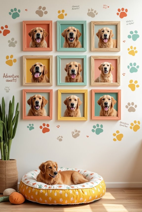 whimsical dog photo collage