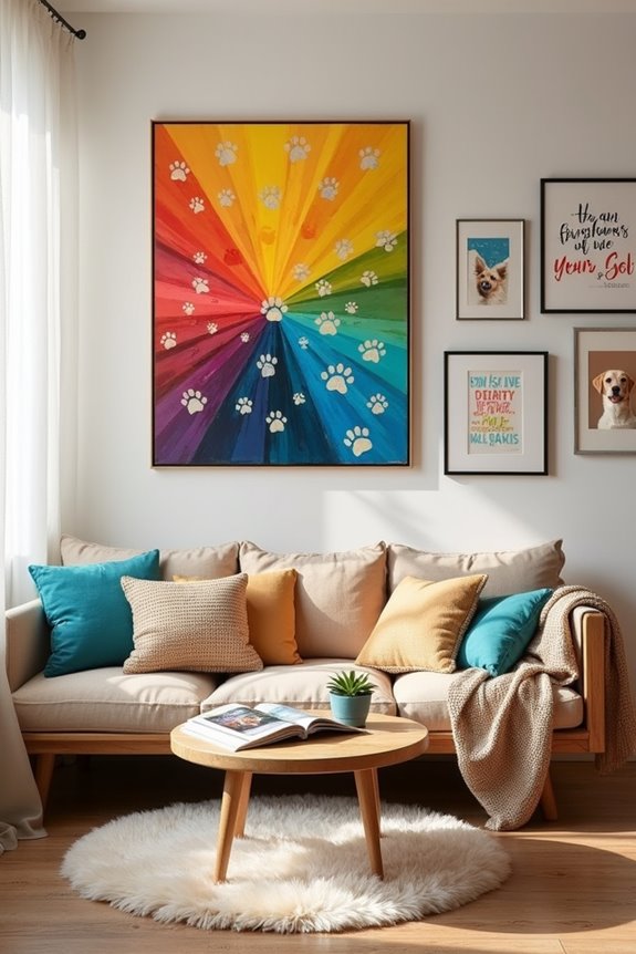 whimsical dog themed decor