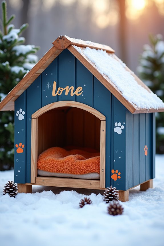 winter insulated dog house