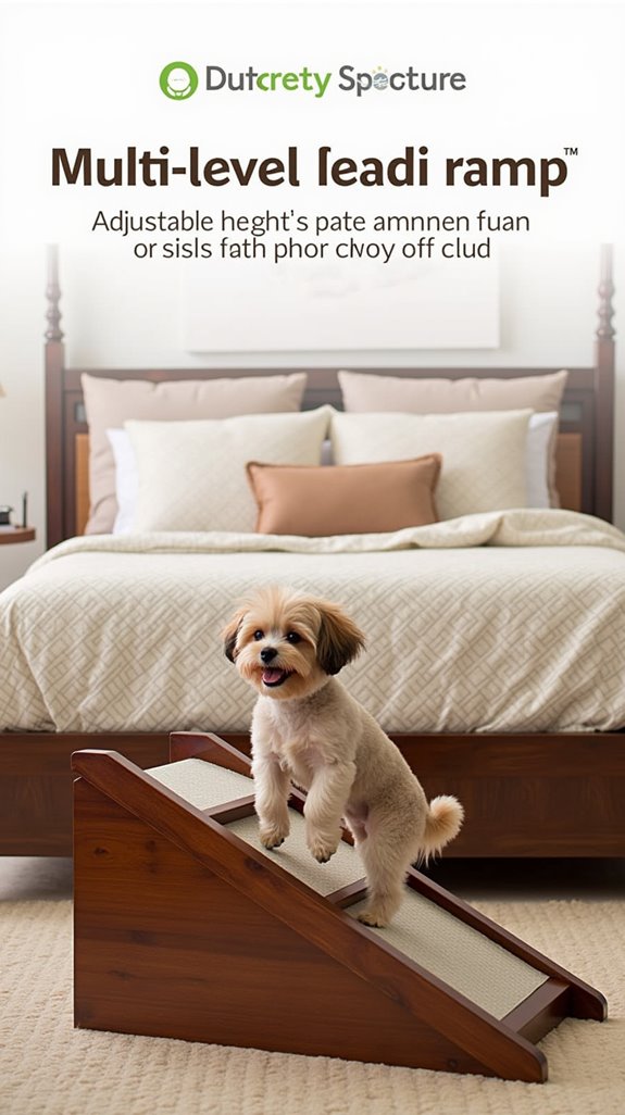 adjustable multi level pet ramp