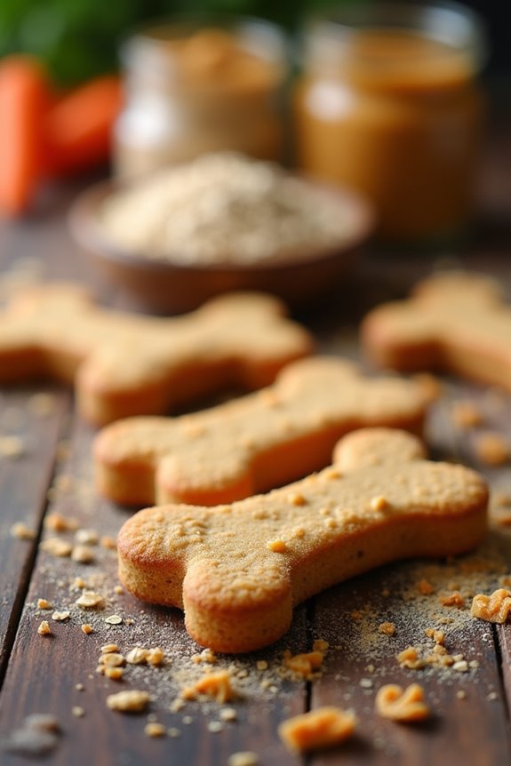 carrot oatmeal dog treats