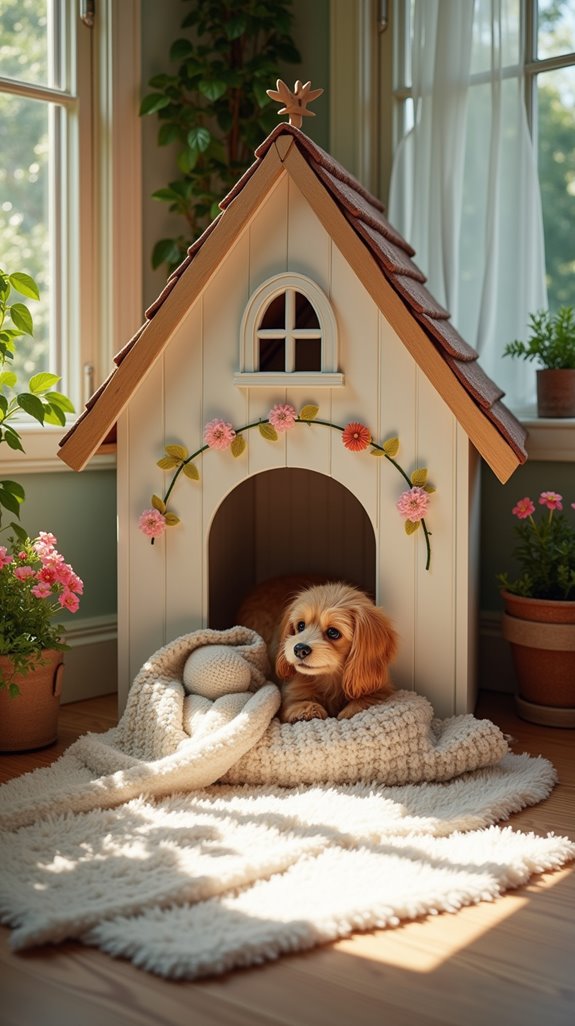 charming cottage style dog house