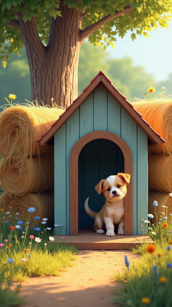 charming dog house decoration