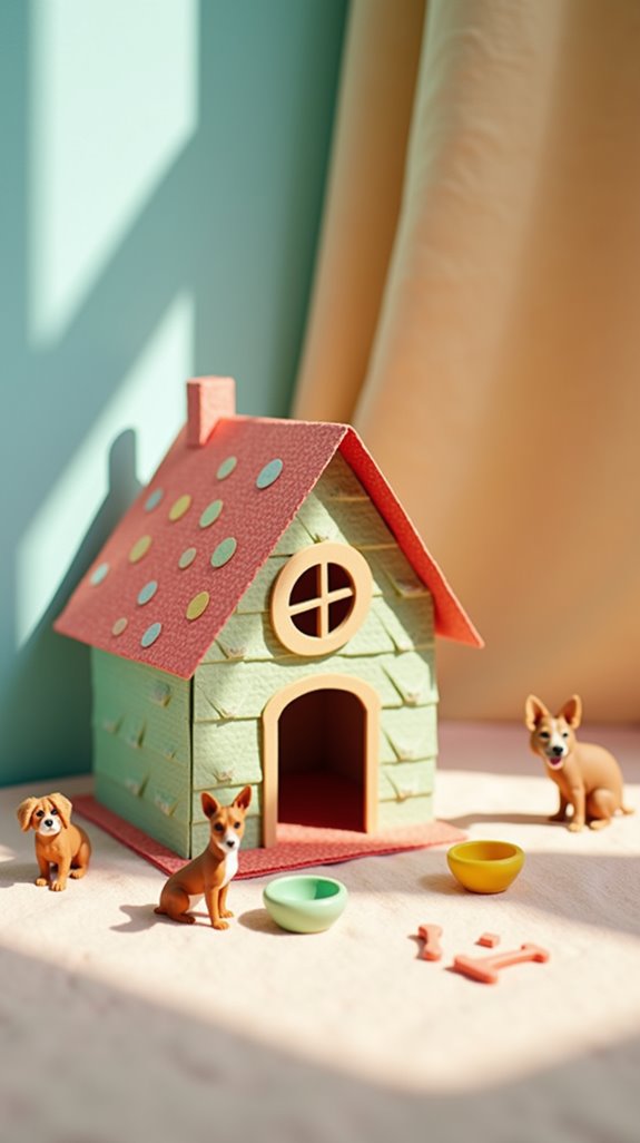 charming miniature dog house