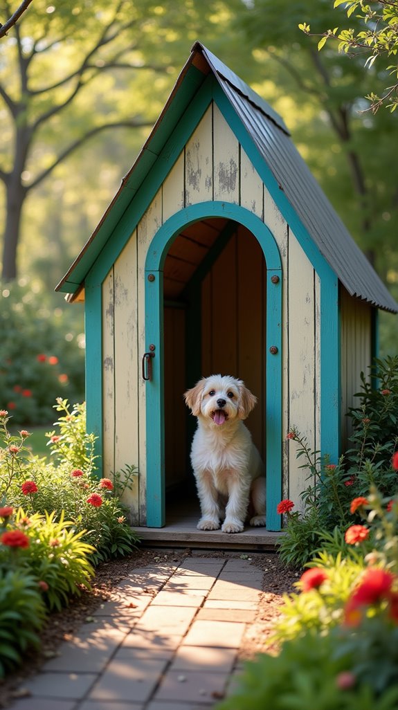 charming retro dog kennel