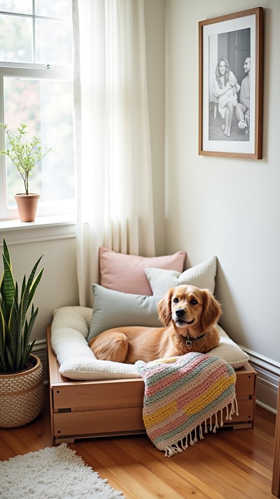 comfortable and safe crate