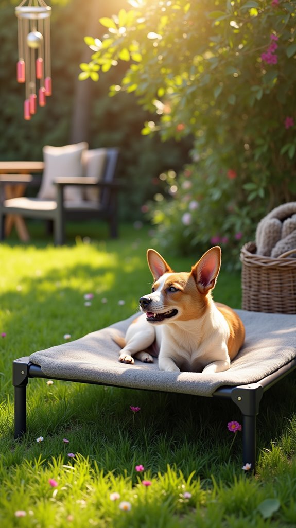 comfortable elevated dog bed