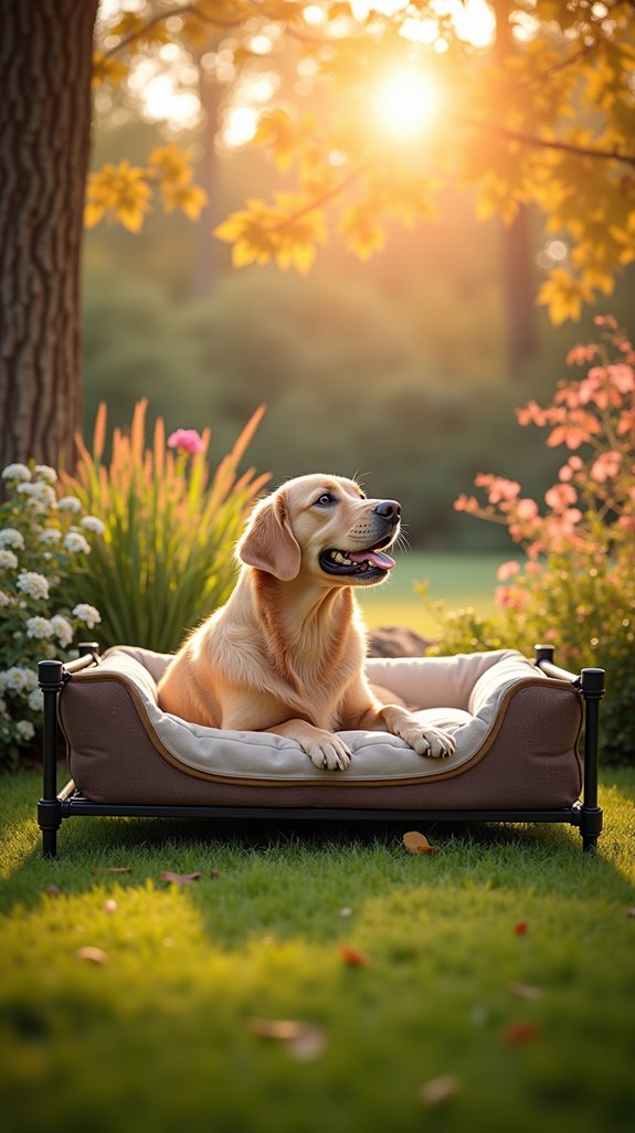 comfortable outdoor dog bed