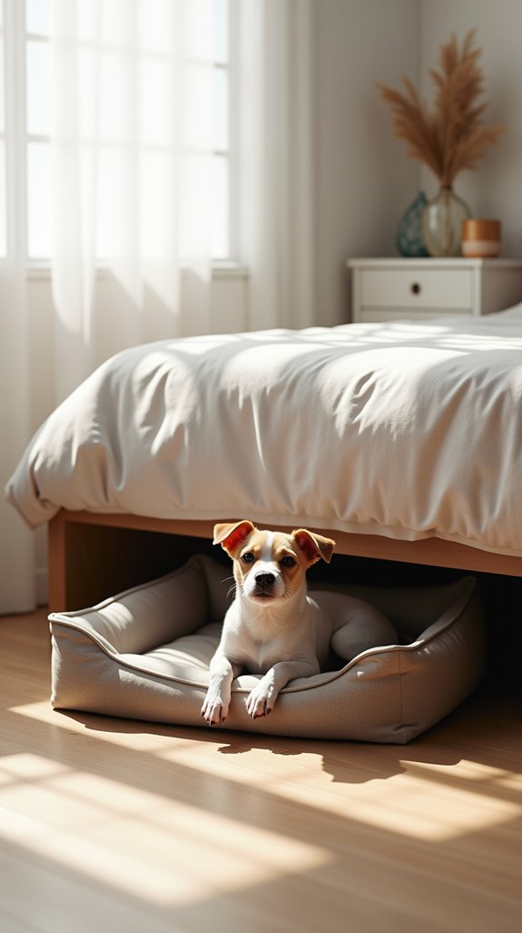 compact dog bed solution