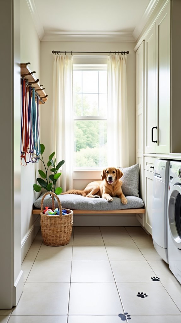 compact organized dog retreat