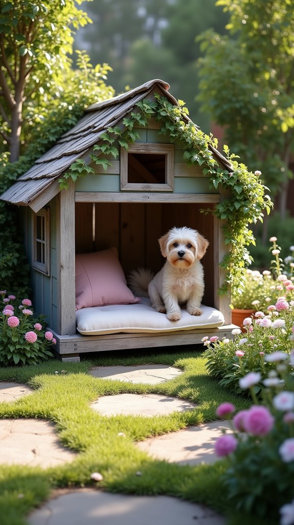 cottage style dog house design