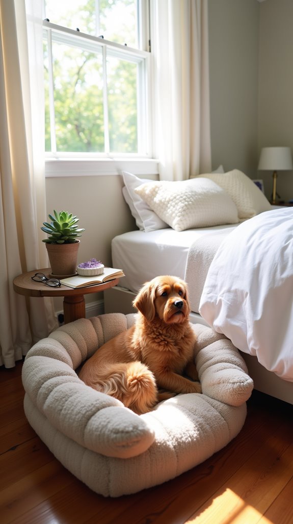 cozy and functional dog space