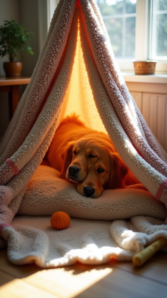 cozy blanket fort retreat