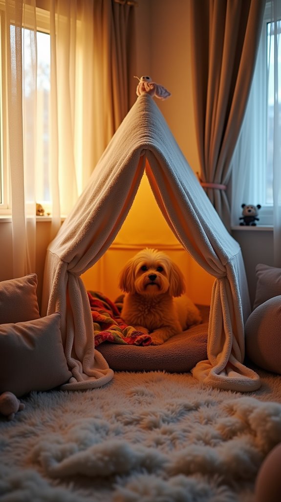cozy blanket fort retreat