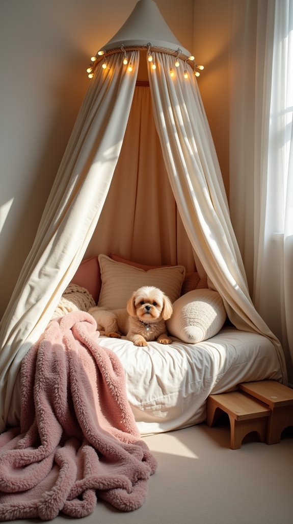cozy canopy bed retreat