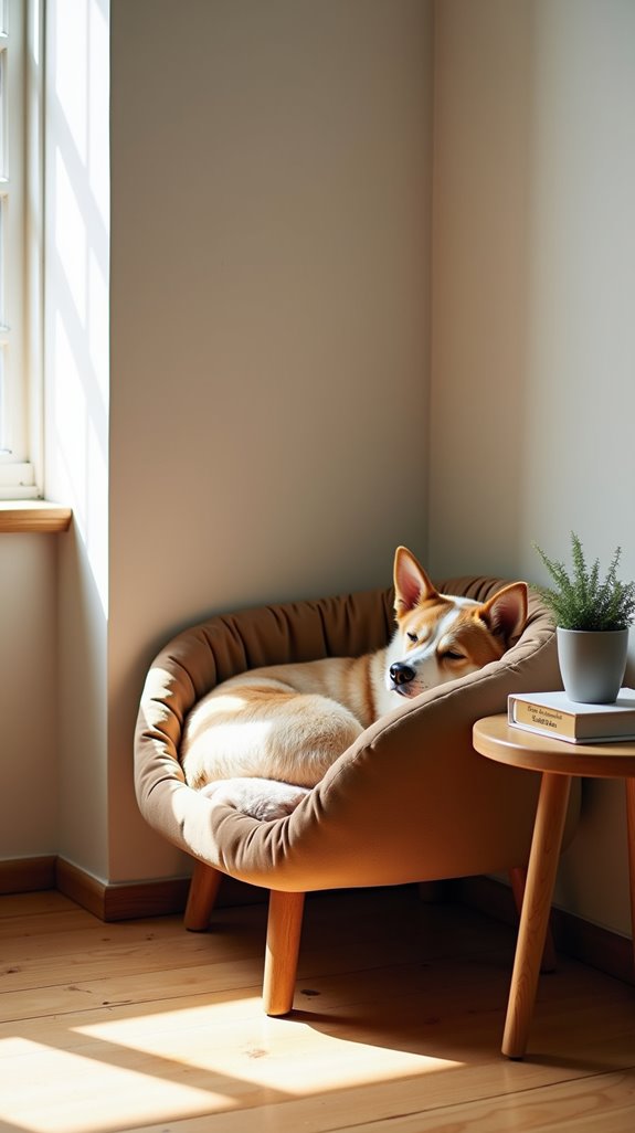 cozy corner pet bed
