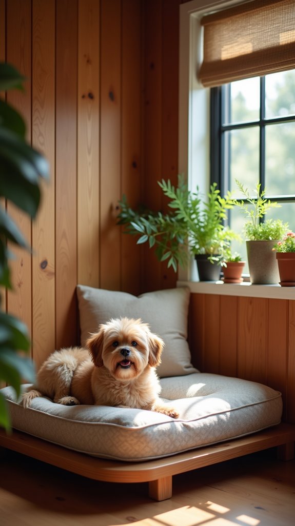 cozy customizable dog nook