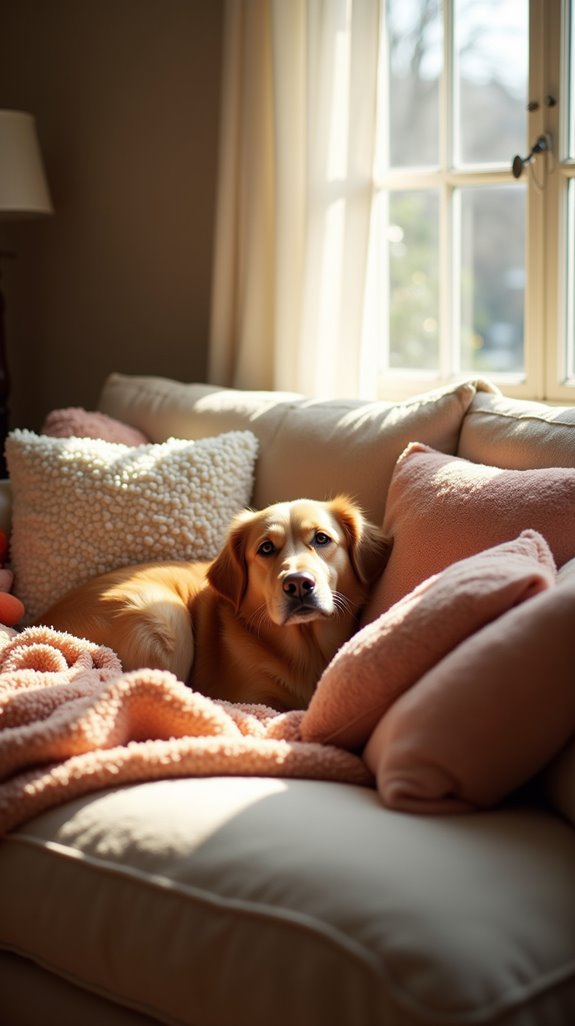 cozy dog friendly snuggle sofa