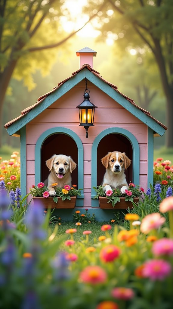 cozy double dog cottage