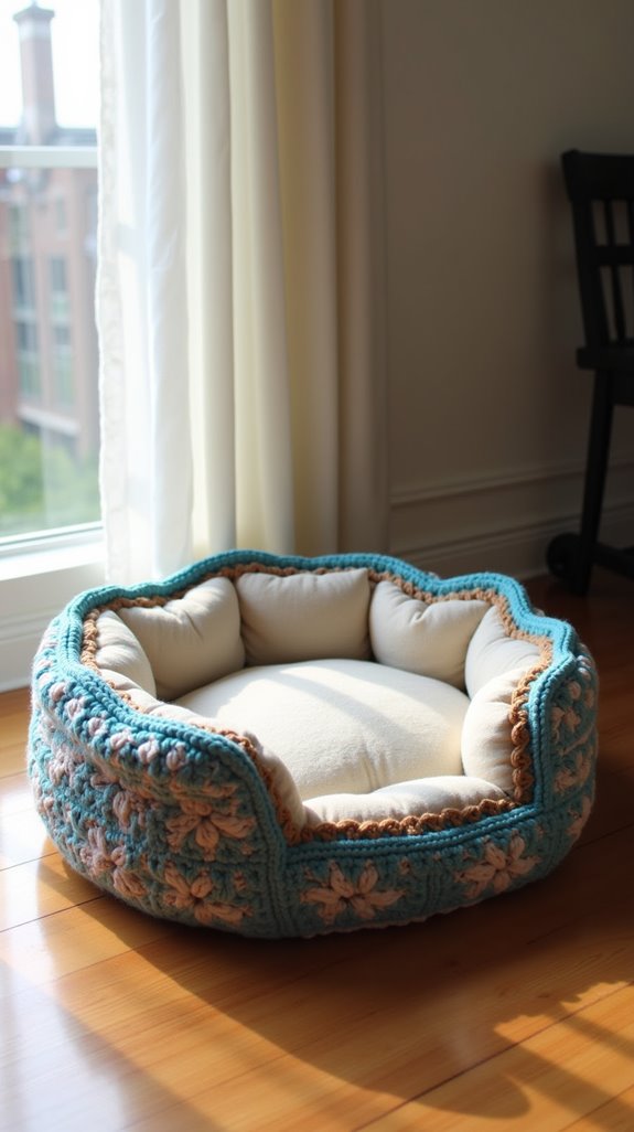 cozy elevated dog bed