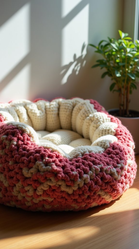 cozy fleece lined dog bed