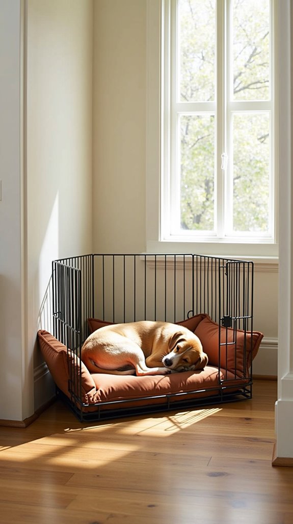 cozy padded corner crate