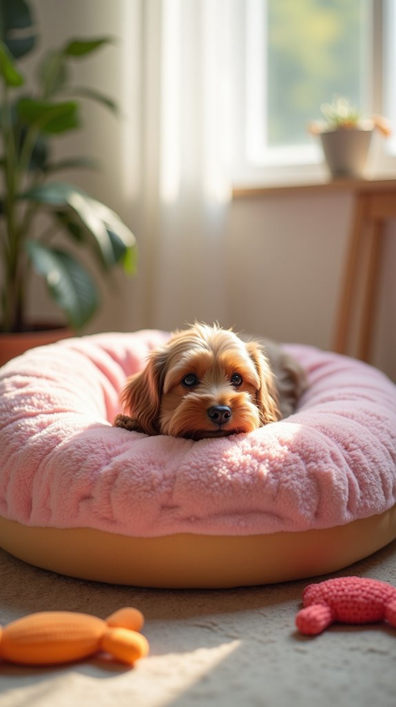 cozy personalized dog pillow