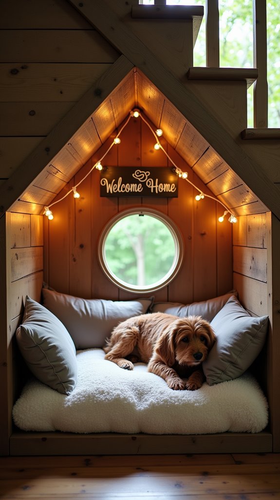 cozy rustic dog haven