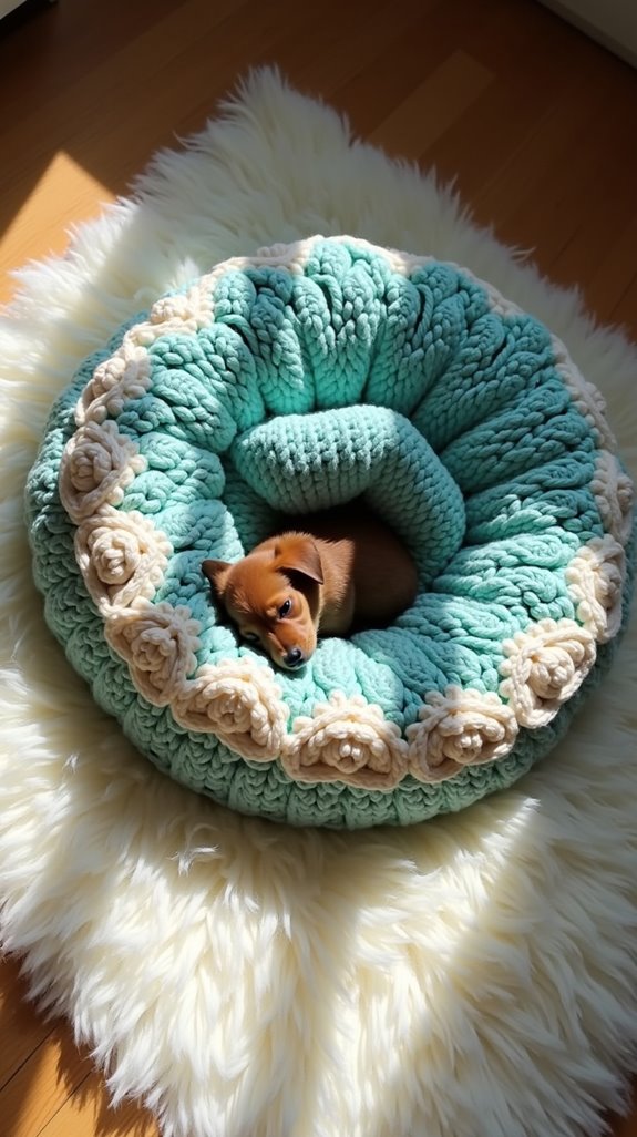 cozy shell stitch bed
