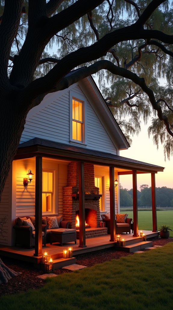 cozy southern fireplace designs