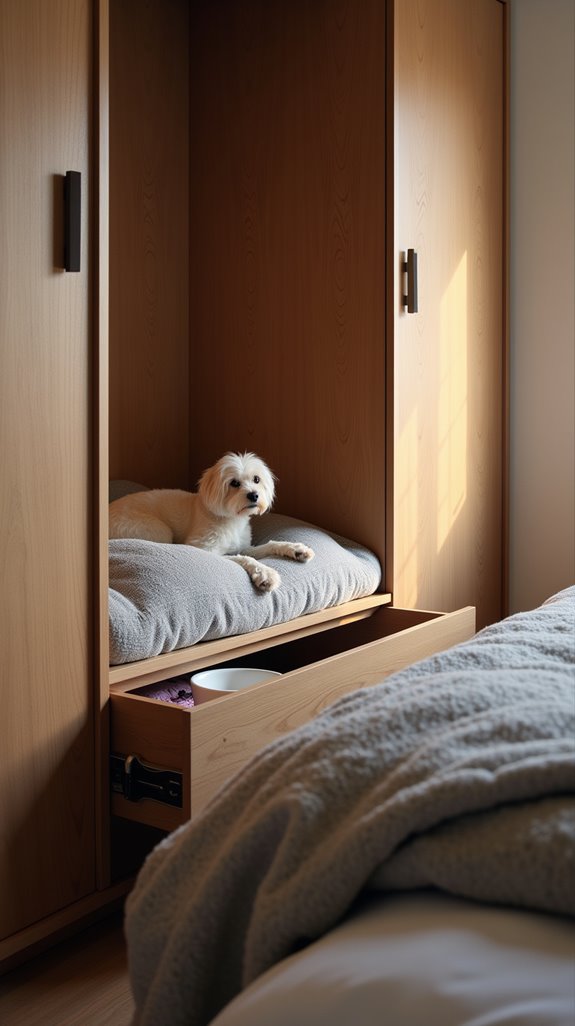 cozy under bed dog den