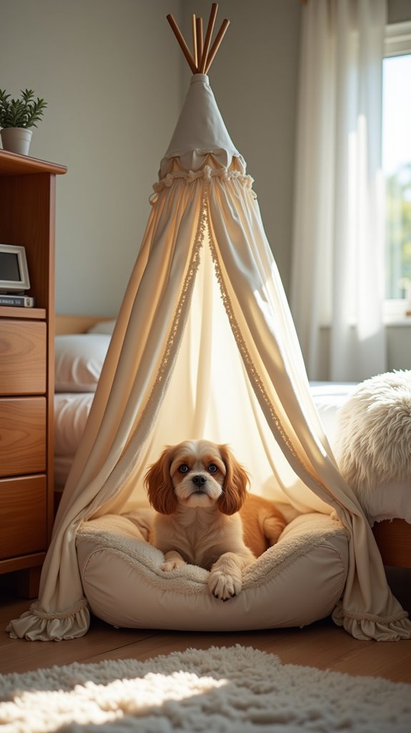 cozy under bed dog tent