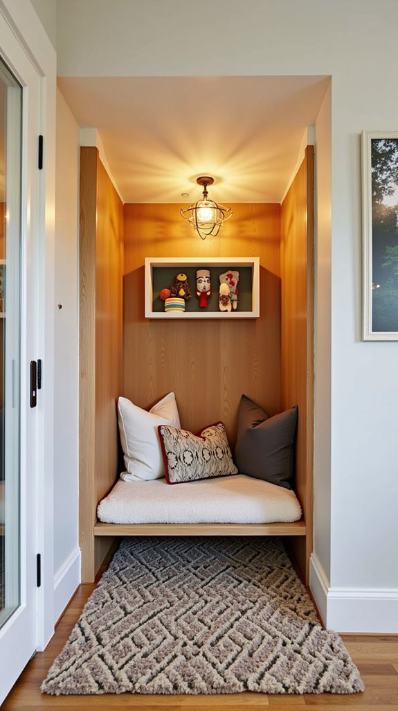 cozy under stairs dog retreat