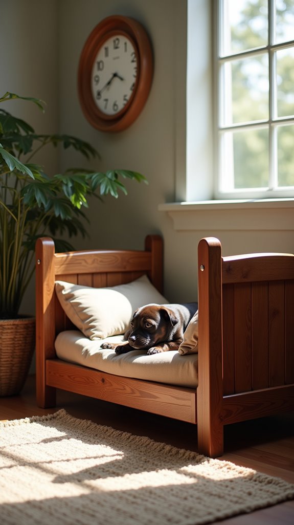 cozy vintage dog retreat