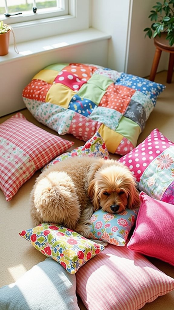 creative cozy dog pillow