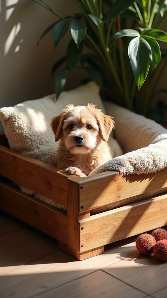 customizable wooden crate bed
